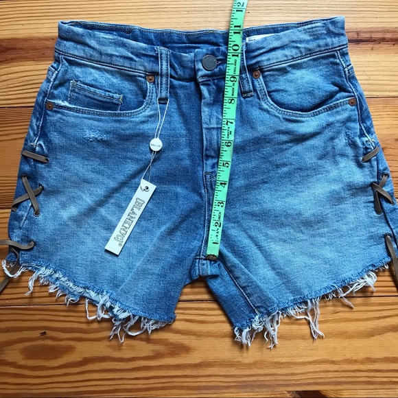 Blank NYC Retro High Waist Denim Shorts, NWT, 25 - Picture 10 of 13